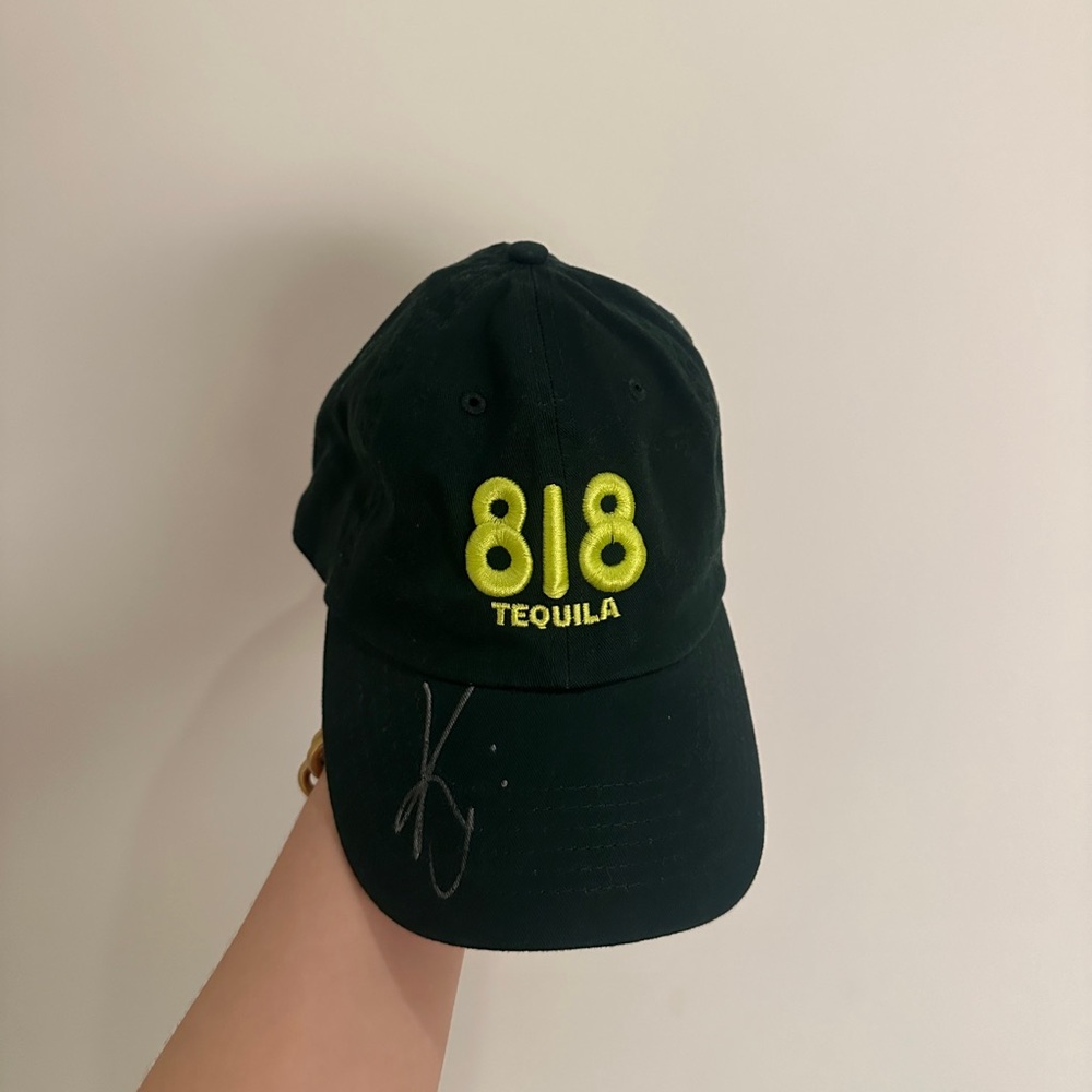 SIGNED 818 Tequila Hat Signed by Kendall Jenner Dark Green - Picture 3 of 6